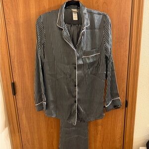 Striped Black and White Pajama Set